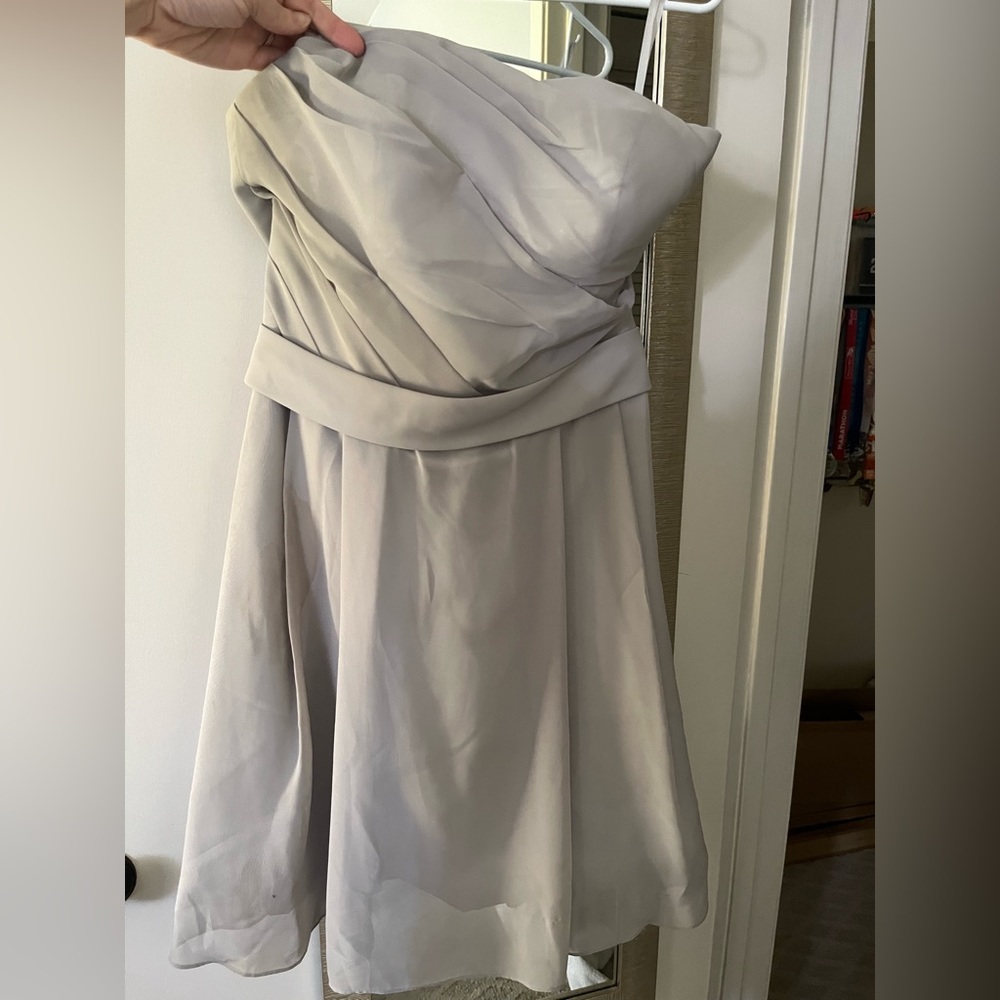 Light in the box grey bridesmaid dress
